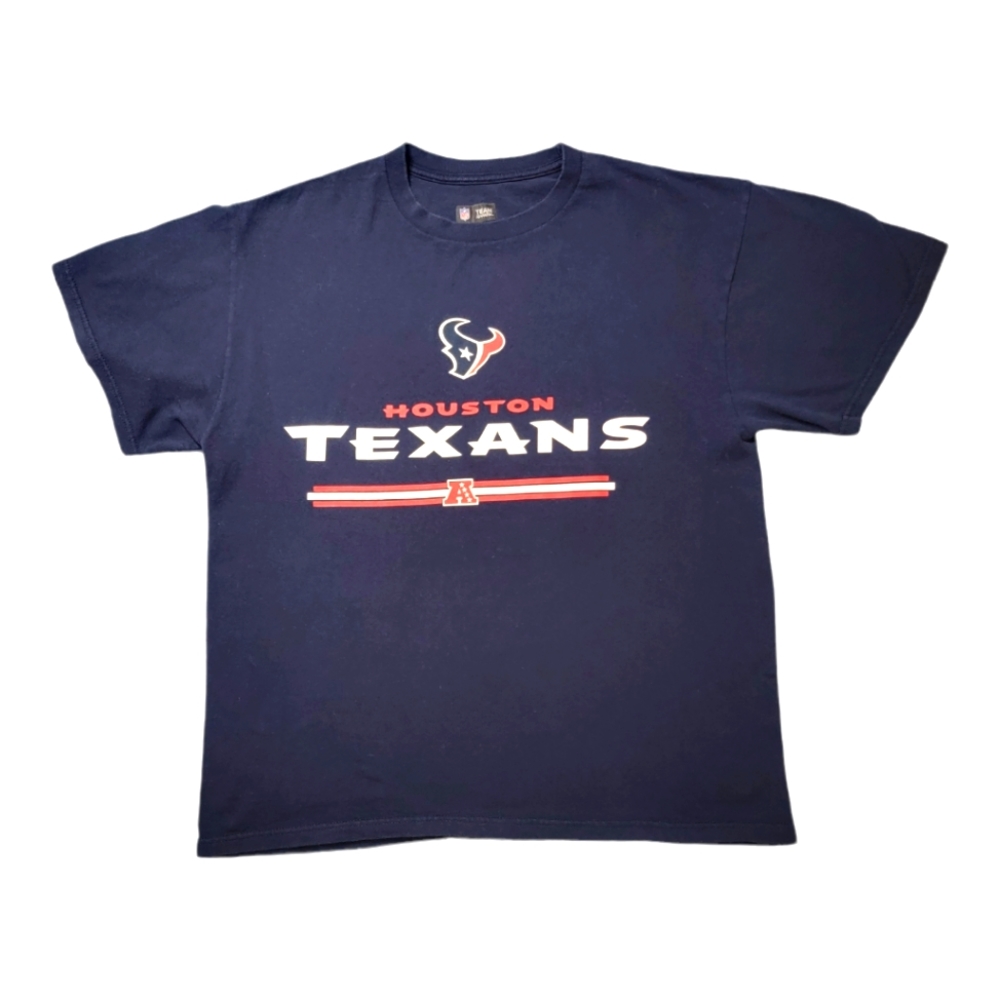 NFL Houston Texans Team Apparel Tshirt Size Large  Men's Blue Football‎